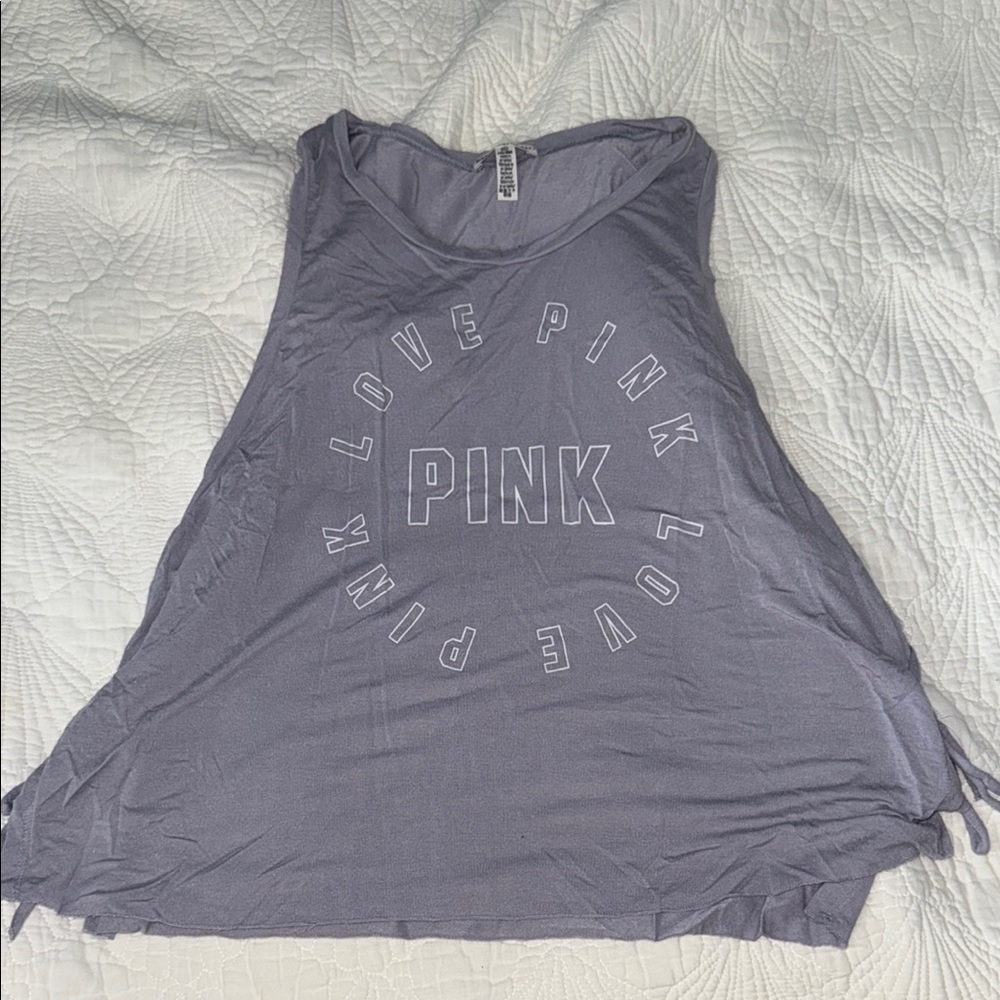 PINK Victoria's Secret Lavender Graphic Tank